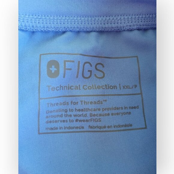 FIGS Zamora High Waist Blue XXL-Petite Scrub Jogger Pants NWT - Picture 12 of 15